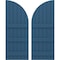Ekena Millwork Americraft 6-Board (3 Batten) Wood Joined Board-n-Batten Shutters w/ Arch Top, ARW401BQ621X77HBH, PR ARW401BQ621X77HBH - alternate 1